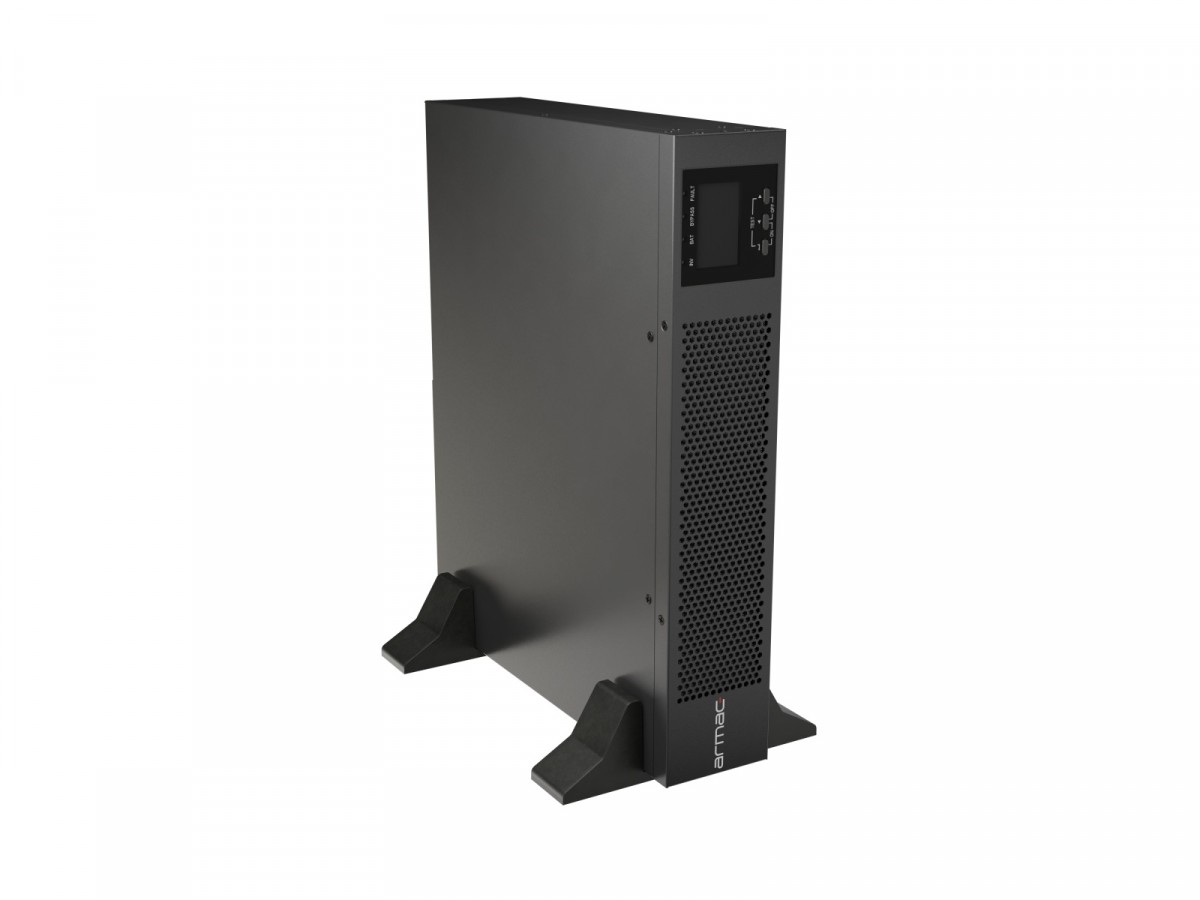 UPS On-Line Rack 1000VA - 8×IEC C13, USB-B, LCD, Metal Dust-Free Enclosure