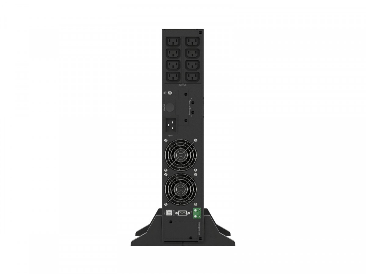 UPS On-Line Rack 3000VA - 8×IEC C13, USB-B, LCD, Metal Dust-Free Enclosure