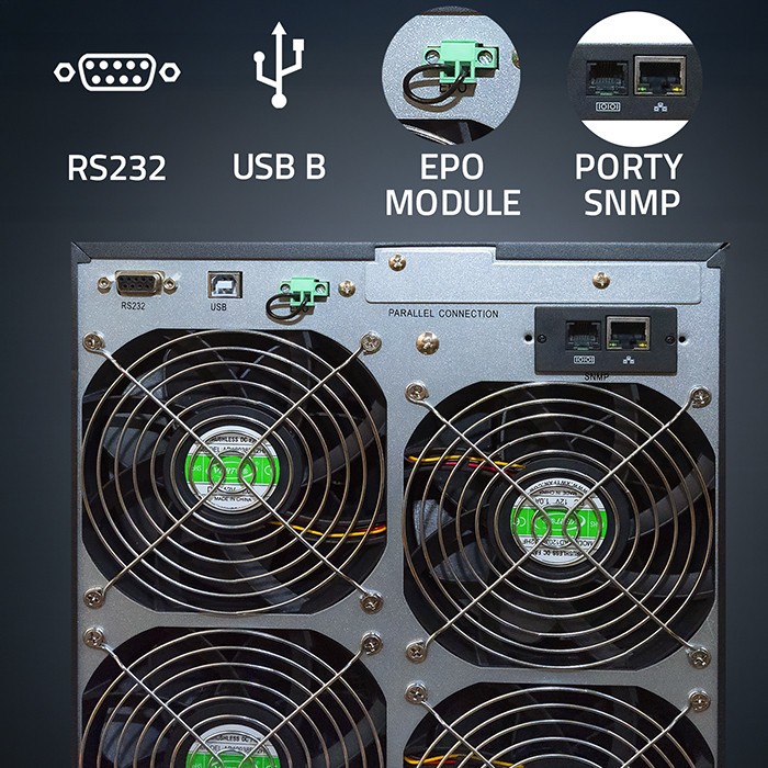 3phase UPS 10kVA 8kW LCD EPO USB online