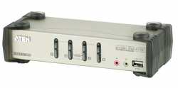 Przełącznik 4-portowy PS/2-USB VGA/Aud KVMP W/OSD