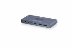 Przełącznik / Switch KVM HDMI 2x1 | UHD 4K@60Hz | 3x USB-A 3.1 Gen1 | 1x USB-C USB 3.1 Gen1 | Audio | Core Line