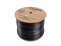 Kabel LAN SFTP Kat.7 305M drut outdoor CU FLUKE PASSED czarny