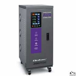 Three phase AVR voltage stabilizer 20kVA LCD