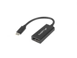 Adapter USB CM - Displayport F 15cm czarny