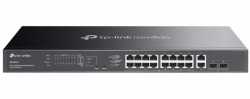 Omada 20-Port GB Easy Managed Switch with 16-Port PoE+ PORT: 16× Gigabit PoE+ Ports, 2x Gigabit Non-PoE Ports, 2× Gigabit SFP Ports ES220GMP