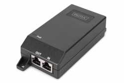 Zasilacz/Adapter PoE+ 802.3at aktywny max. 55V 30W 10/100/1000Mbps, transmisja do 100m